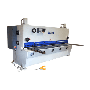 เครื่องตัดแผ่นเหล็กไฮดรอลิค YSD คุณภาพสูงจากจีน ตัดเหล็กได้ตรงและรวดเร็ว YSD hydraulic sheet metal shearing machine, heavy-duty structure, suitable for cutting thick and thin metal